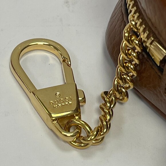 Gucci Ophidia Denim GG Monogram w/ Calfskin Leather Shoulder Bag - Preowned - Picture 9 of 15